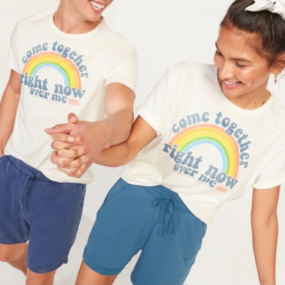 "Come Together Right Now" Beatles™ Gender-Neutral Graphic Tee for Adults
